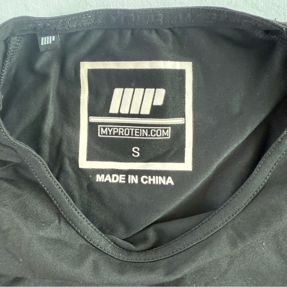 My Protein Black Short Sleeve Crew Neck Tee Size Small - Picture 5 of 8